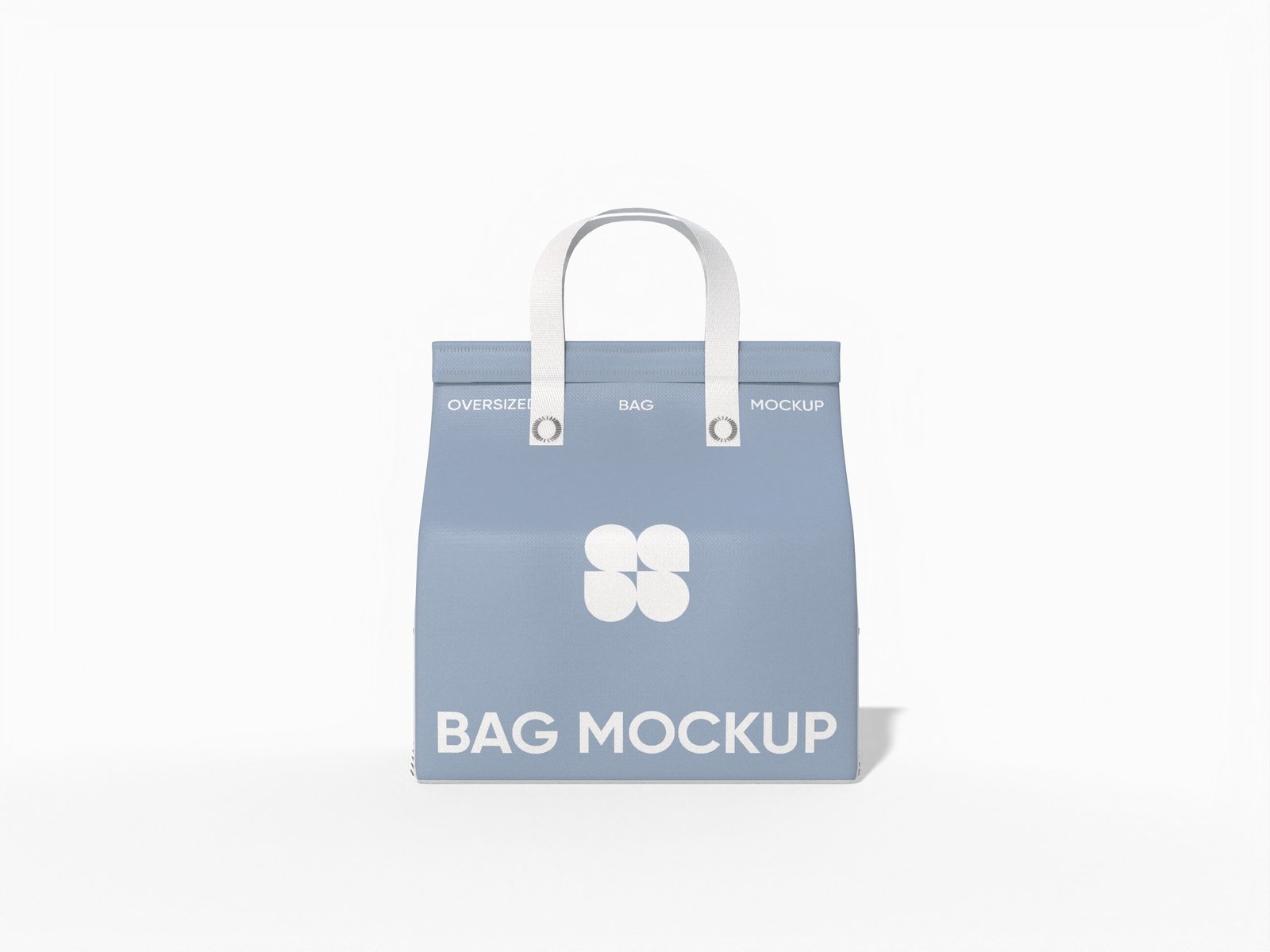 Oversized takeaway bag mockup Oversized takeaway bag mockup