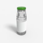 Bottles glass product label mockup 501570