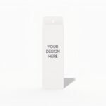 Straight tuck end box with hang tab mockup