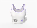 Women‘s crop tank top mockup