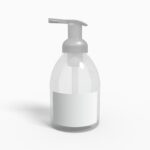 Bottles plastic cylindrical mockup 504430