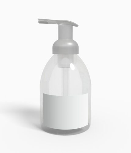 Bottles plastic cylindrical mockup 504430