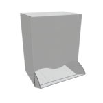 Rotating side opening paper box mockup