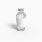 Bottles plastic product label mockup 503680