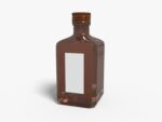Bottles glass product label mockup 501890