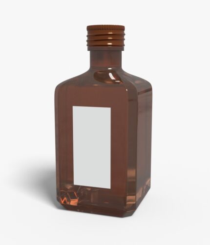 Bottles glass product label mockup 501890