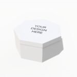 7-sided box with lid mockup