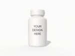 Supplement bottle mockup