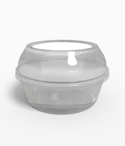 Plastic bowl flexible packaging mockup 602110