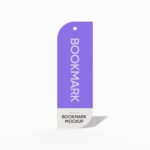 Polygon bookmark mockup