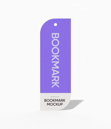 Polygon bookmark mockup