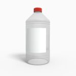 Bottles plastic product label mockup 502620