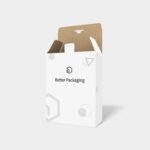 Double tray boxes double door with auto locks snap lock mockup 100011