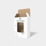 Window display boxes reverse mortise lock double tray mockup 100014