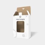 Tuck end boxes reverse mortise lock window display mockup 100015
