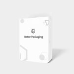 Tuck end boxes stand bars hanging holes mockup 100027