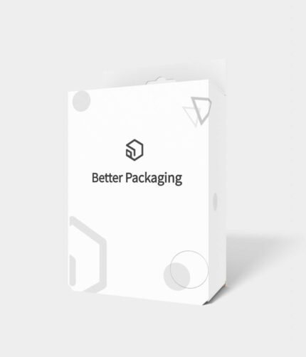 Tuck end boxes stand bars hanging holes mockup 100027