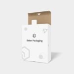 Double tray boxes storage with front opening cardboard mailer mockup 100103