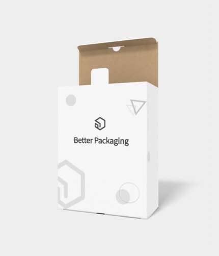 Double tray boxes storage with front opening cardboard mailer mockup 100103