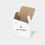 Tuck end boxes bevel aircraft-type mockup 100130