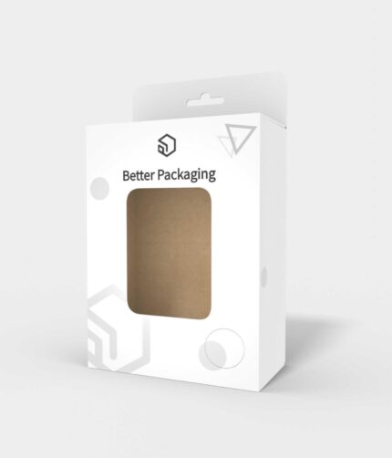 Window display boxes lock insert hook mockup 101431