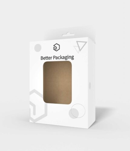 Window display boxes hook snap lock mockup 101433