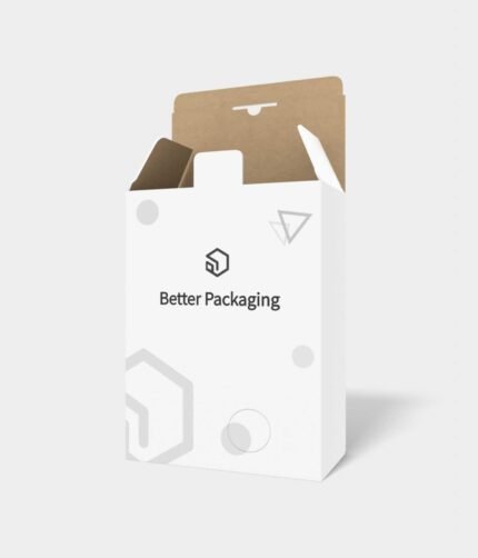 Tuck end boxes back open double tray mockup 101511