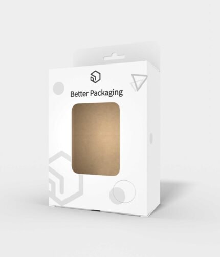 Back open boxes hook window display mockup 101524