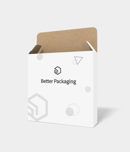 Tuck end boxes back open flat adhesive bottom mockup 101611