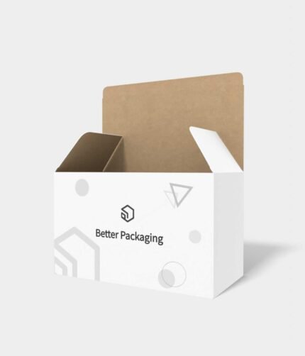 Auto bottome snap lock mailer box mockup