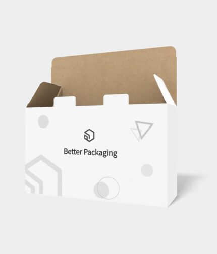 Mailer box with double safety buckles positive mockup