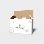 Tuck end mailer box with security buckles mockup