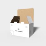 Mailer box with auto bottome snap lock mockup