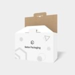 Tuck end mailer box with dust-proof  buckles mockup