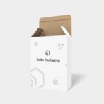 Tuck end boxes polygonal button bottom lock insert mockup 102180