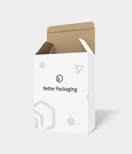 Tuck end boxes polygonal button bottom lock insert mockup 102180