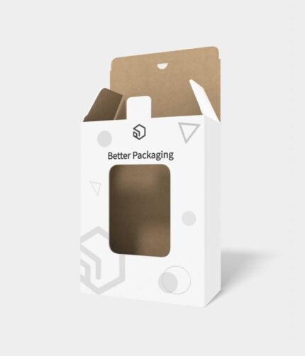 Tuck end boxes window display paper mockup 105017