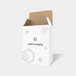 Auto lock bottom inserts storage boxes with front opening mockup 105030