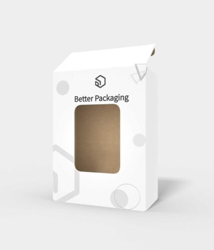 Auto lock bottom boxes nail buckles back open mockup 106015