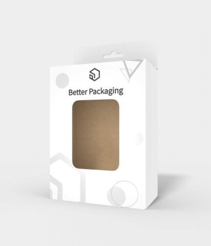 Tuck end boxes auto lock bottom window display mockup 106031