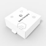 Tear away box tuck end box paper mockup 108060