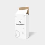 Tuck end boxes side reverse coil zippers mockup 109041