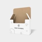 Tuck end box variations velcro adhesive bottom mockup 110200