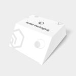 Tuck end box variations trapezoid bevel mockup 110240
