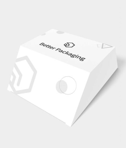 Tuck end box variations trapezoid bevel mockup 110240