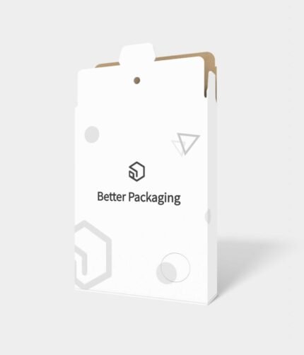 Tuck end box variations tear lines hanging holes mockup 110270