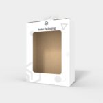 Tuck end box variations with window perforation mockup 110531