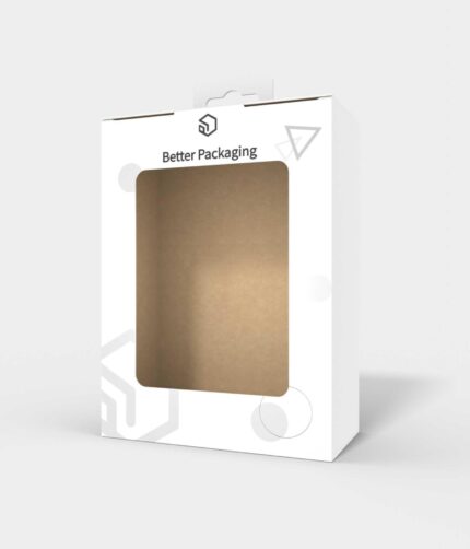 Tuck end box variations with window perforation mockup 110531