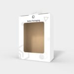 Tuck end box variations with window perforation mockup 110531