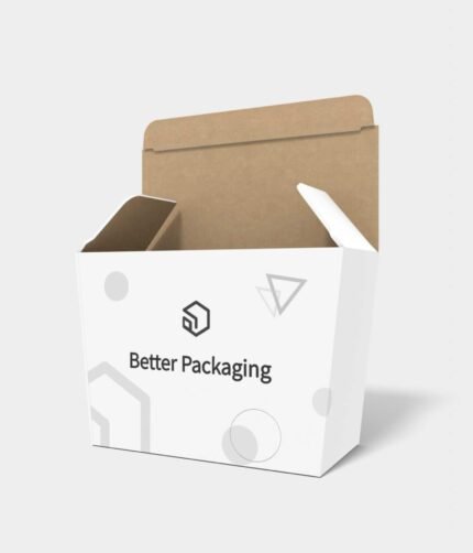 Tuck end box variations trapezoid positive mortise lock boxes mockup 110660